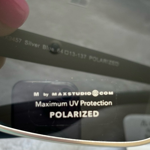 M BY MAXSTUDIO Men's Aviator Rectangular Polarized Sunglasses - Picture 4 of 16